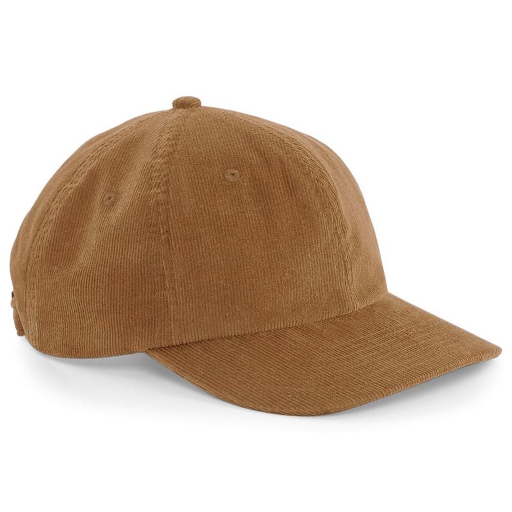 Beechfield Mens Heritage Cord Cap / Camel
